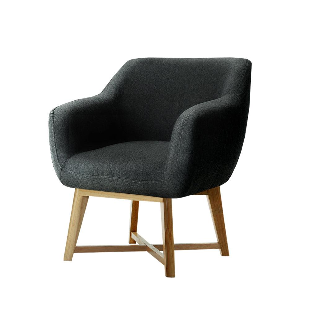 Buy Artiss Aston Tub Accent Chair Charcoal discounted | Products On Sale Australia