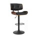 Buy Artiss Bar Stools Gas Lift Leather All Black discounted | Products On Sale Australia