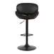 Buy Artiss Bar Stools Kitchen Leather Barstools Swivel Gas Lift Chairs Black x2 discounted | Products On Sale Australia