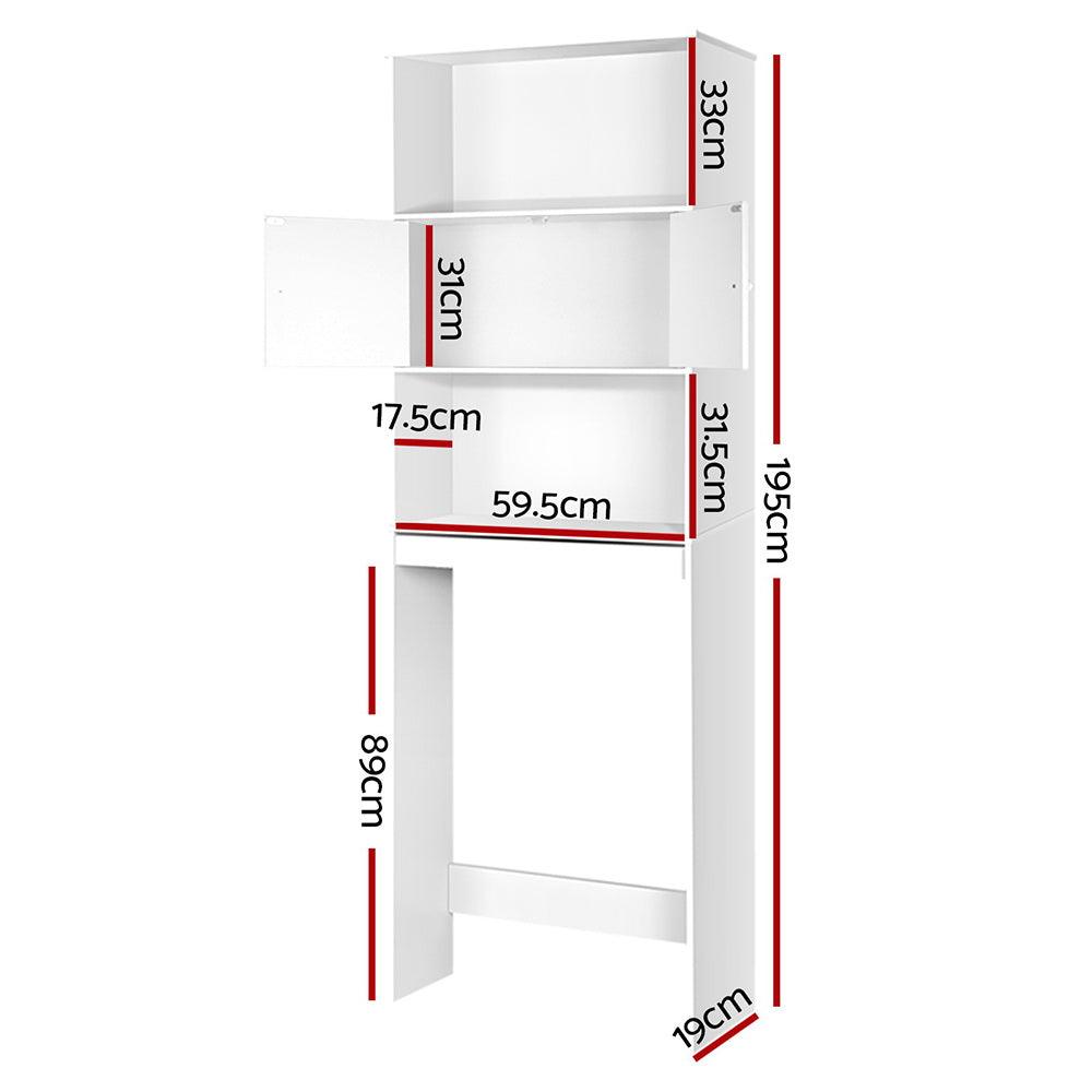 Buy Artiss Bathroom Cabinet Over the Toilet Storage Shelf discounted | Products On Sale Australia