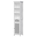 Buy Artiss Bathroom Cabinet Storage 161cm White Rattan Tallboy Toilet Cupboard discounted | Products On Sale Australia