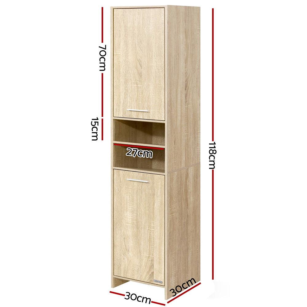 Buy Artiss Bathroom Cabinet Storage 185cm Wooden discounted | Products On Sale Australia