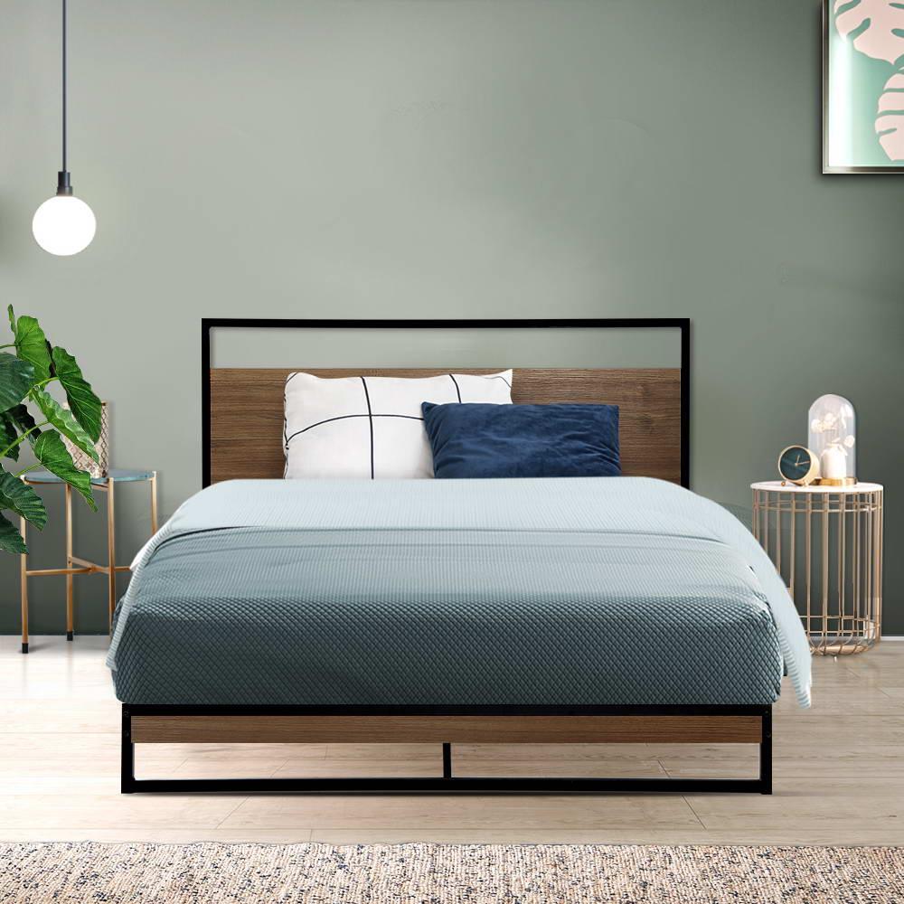 Buy Artiss Bed Frame Metal Frame DANE - King Single discounted | Products On Sale Australia