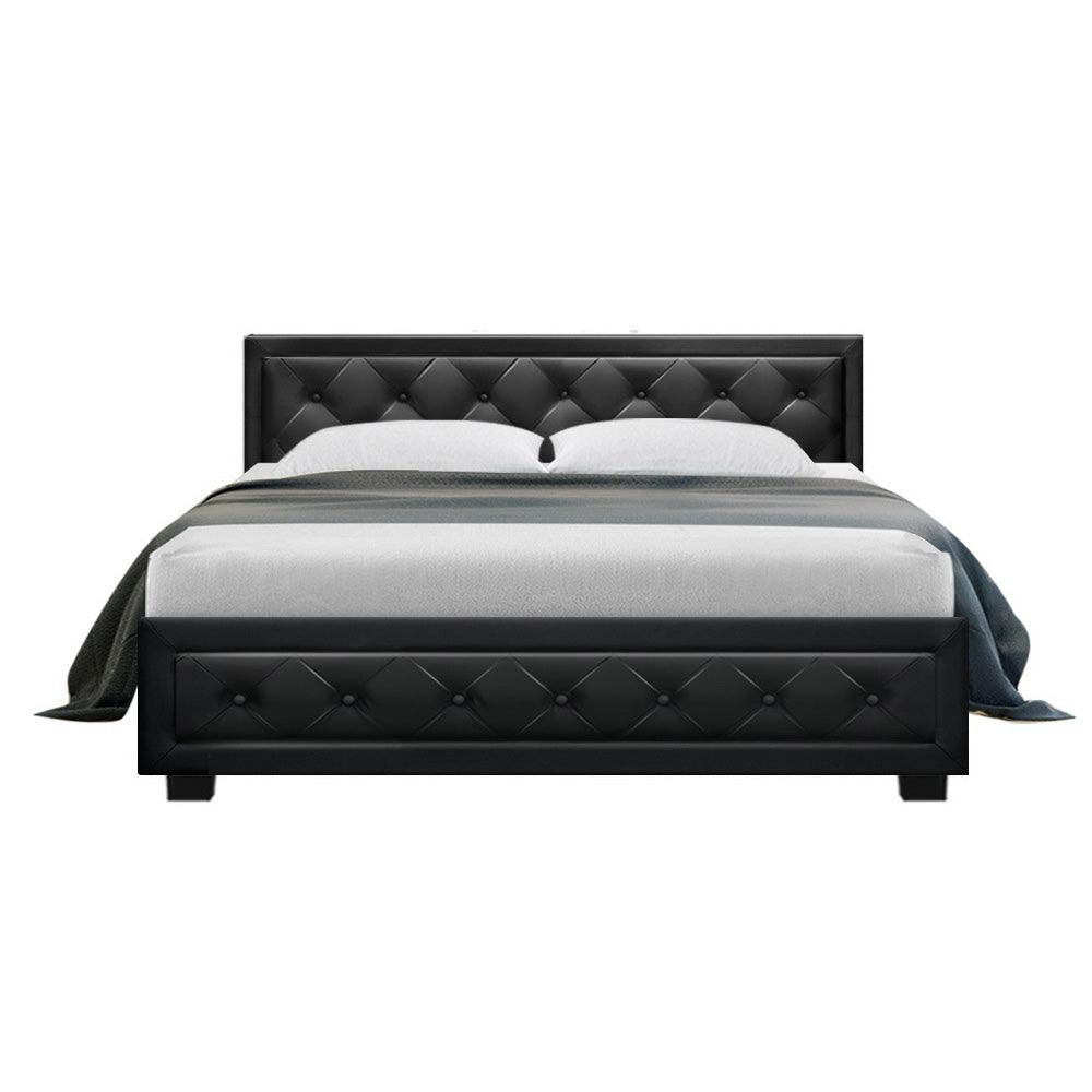 Artiss Bed Frame Queen Size Gas Lift Black TIYO Products On Sale Australia | Furniture > Bedroom Category