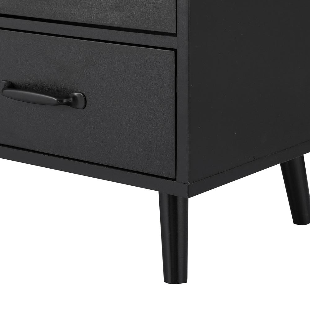 Buy Artiss Buffet Sideboard Double Doors - Black discounted | Products On Sale Australia