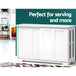 Buy Artiss Buffet Sideboard Sliding Doors - SERA White discounted | Products On Sale Australia