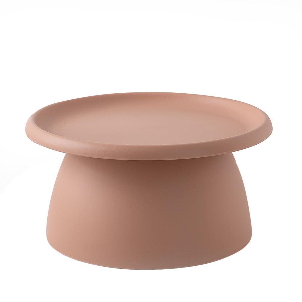 Buy Artiss Coffee Table Round 71CM Plastic Pink discounted | Products On Sale Australia