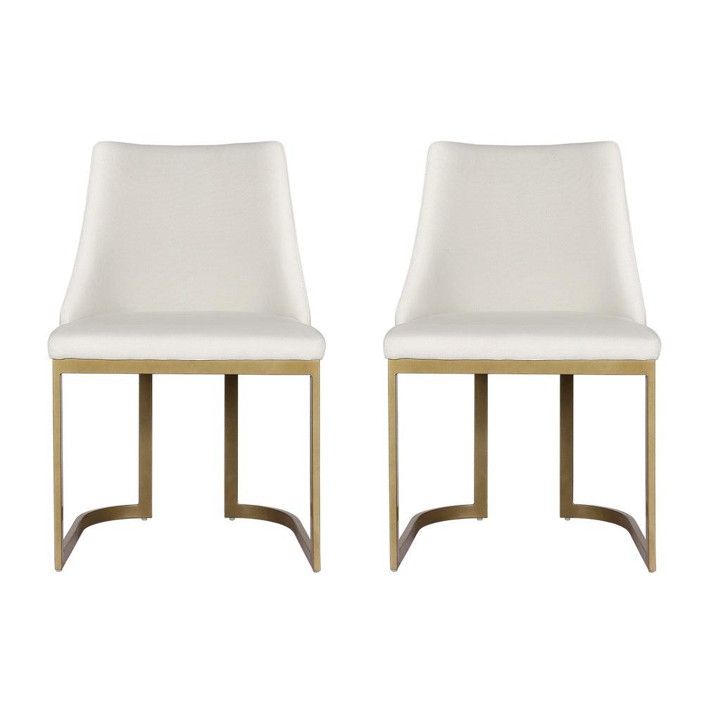 Buy Artiss Dining Chairs Set of 2 Linen Fabric Frame Beige discounted | Products On Sale Australia