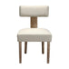 Buy Artiss Dining Chairs Set of 2 Linen Fabric Wooden Beige discounted | Products On Sale Australia