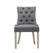 Buy Artiss Dining Chairs Set of 2 Linen French Provincial Grey discounted | Products On Sale Australia