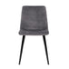 Buy Artiss Dining Chairs Set of 4 Velvet Horizontal Slope Grey discounted | Products On Sale Australia