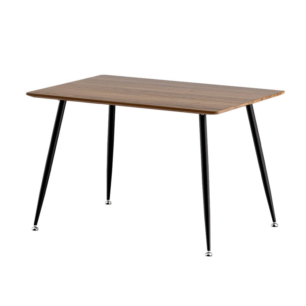 Buy Artiss Dining Table 4 Seater Kitchen Cafe Wooden Table Rectangular 120CM discounted | Products On Sale Australia