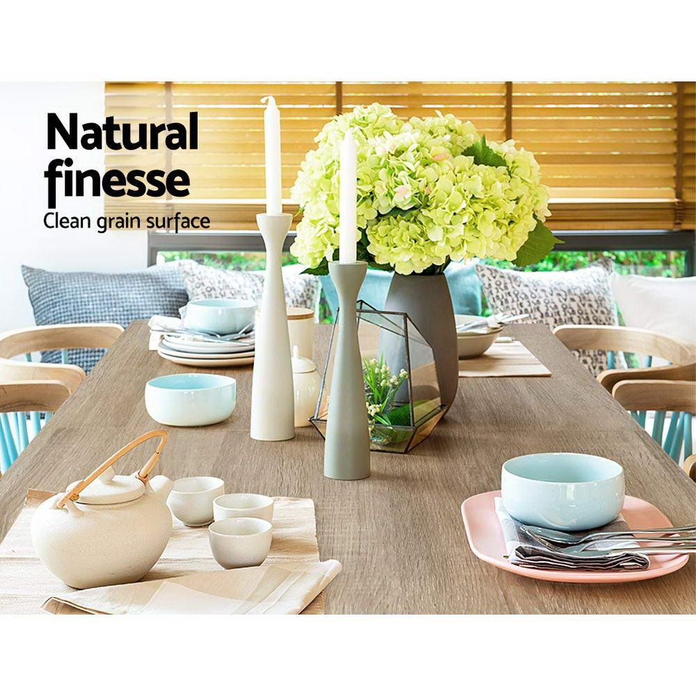 Buy Artiss Dining Table Rectangular 4 Seater 120CM Oak Natu discounted | Products On Sale Australia