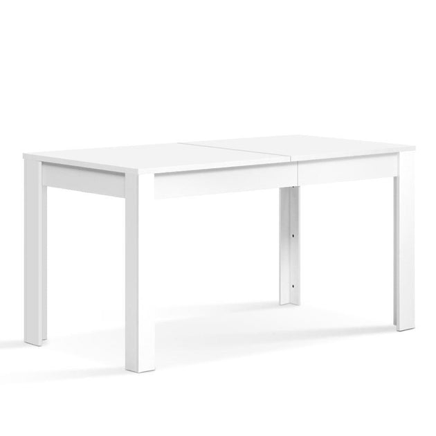 Buy Artiss Dining Table Rectangular 4 Seater 120CM White Natu discounted | Products On Sale Australia