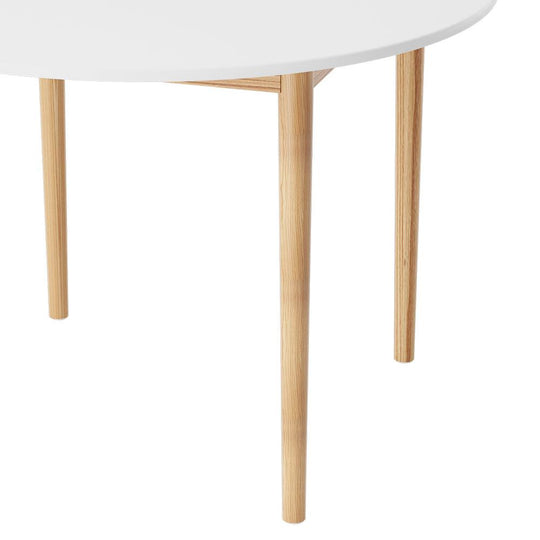 Buy Artiss Dining Table Round White 108CM Diameter Demi discounted | Products On Sale Australia