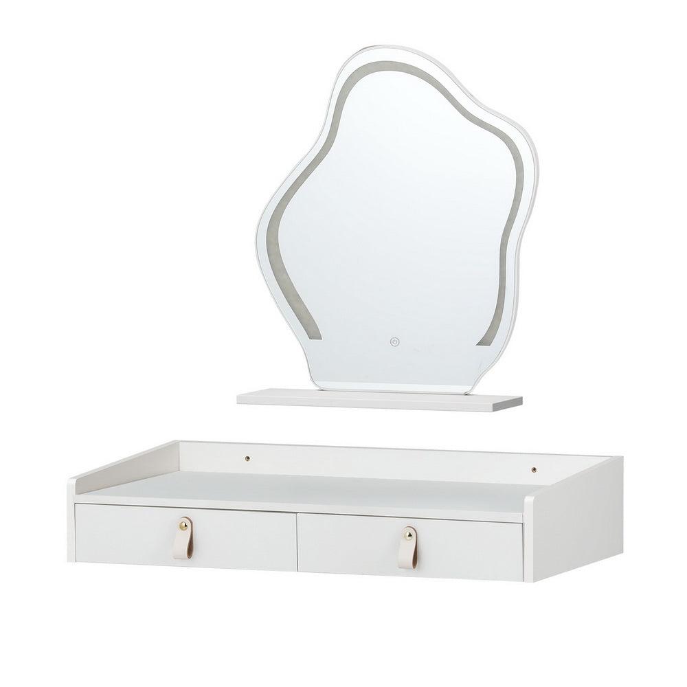 Buy Artiss Dressing Table Floating LED White Daphne discounted | Products On Sale Australia