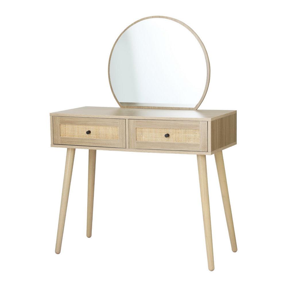 Buy Artiss Dressing Table Set Rattan Frances discounted | Products On Sale Australia