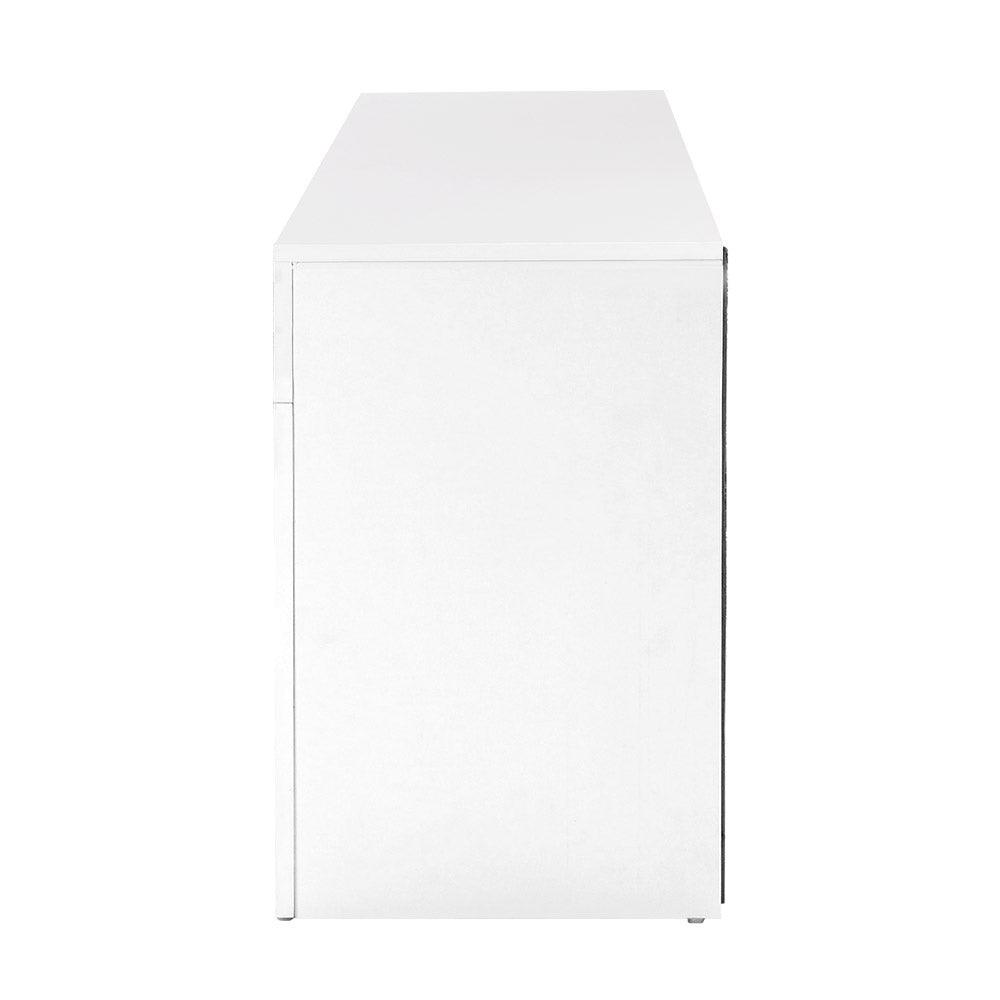 Buy Artiss Entertainment Unit TV Cabinet 130cm White Ivan discounted | Products On Sale Australia