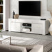 Buy Artiss Entertainment Unit TV Cabinet 130cm White Ivan discounted | Products On Sale Australia