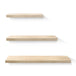 Buy Artiss Floating Wall Shelf Set of 3 Oak discounted | Products On Sale Australia