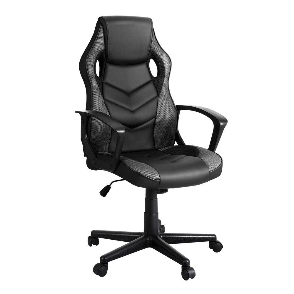 Buy Artiss Gaming Office Chair Computer Chairs Grey discounted | Products On Sale Australia