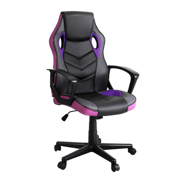 Artiss Gaming Office Chair Computer Chairs Purple Products On Sale Australia | Furniture > Bar Stools & Chairs Category