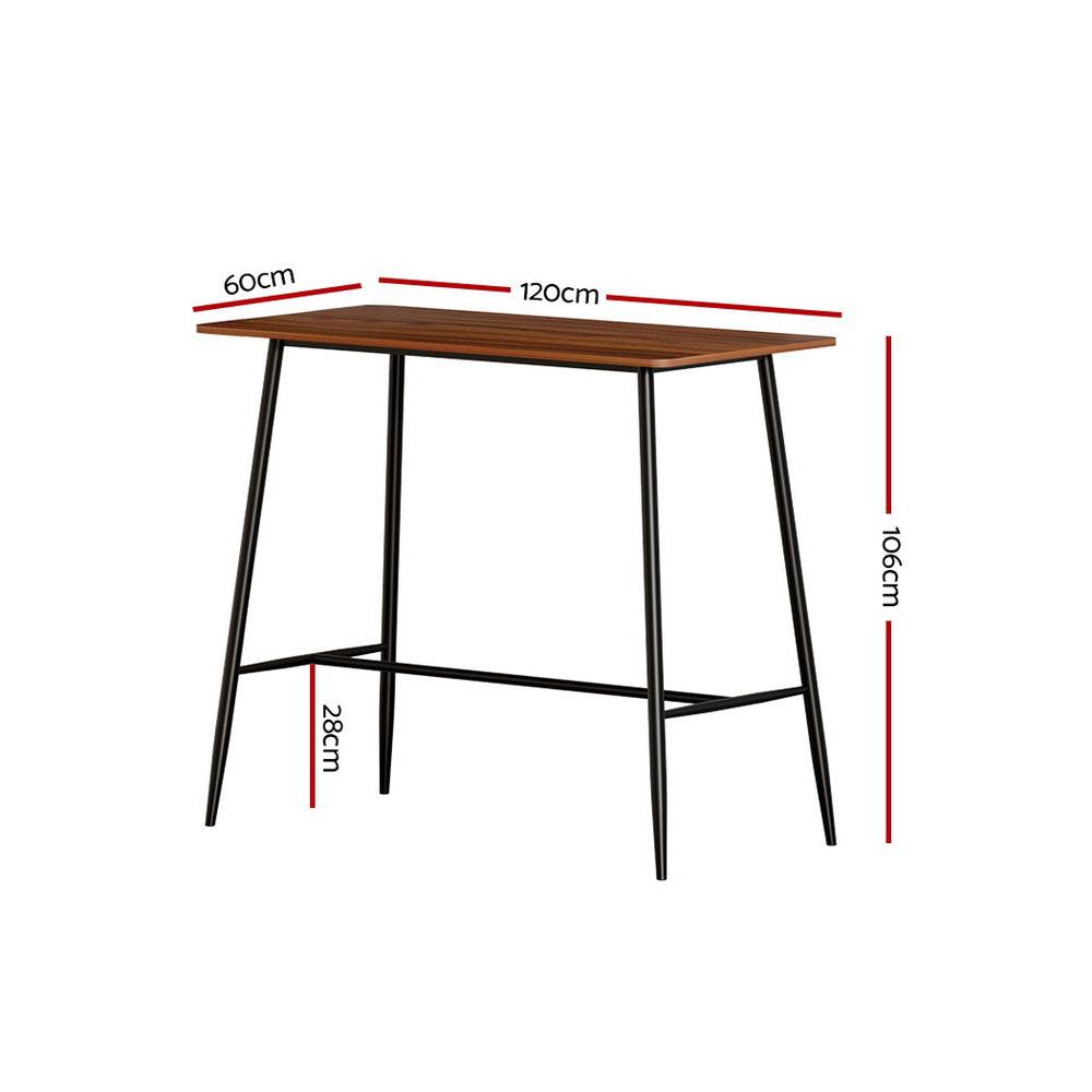 Buy Artiss Halle Bar Table 120CM Rectangular discounted | Products On Sale Australia