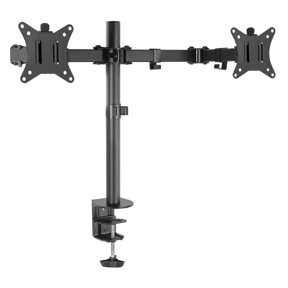 Buy Artiss Monitor Arm Mount Dual 32" Black discounted | Products On Sale Australia