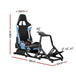 Buy Artiss Racing Simulator Cockpit Steering Wheel Gaming Chair Blue discounted | Products On Sale Australia