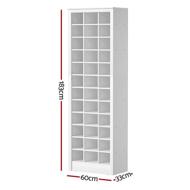 Buy Artiss Shoe Rack 12-tier 36 Pairs Storage White discounted | Products On Sale Australia