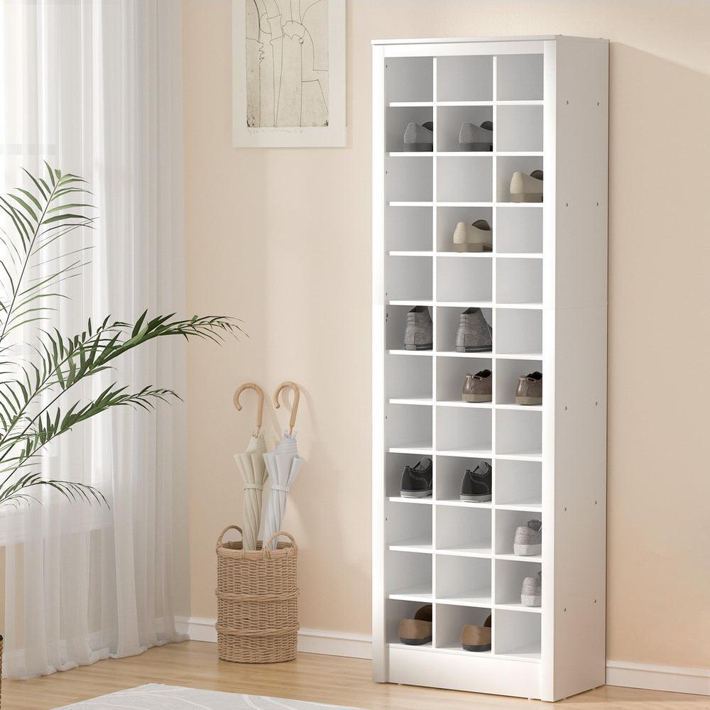 Buy Artiss Shoe Rack 12-tier 36 Pairs Storage White discounted | Products On Sale Australia