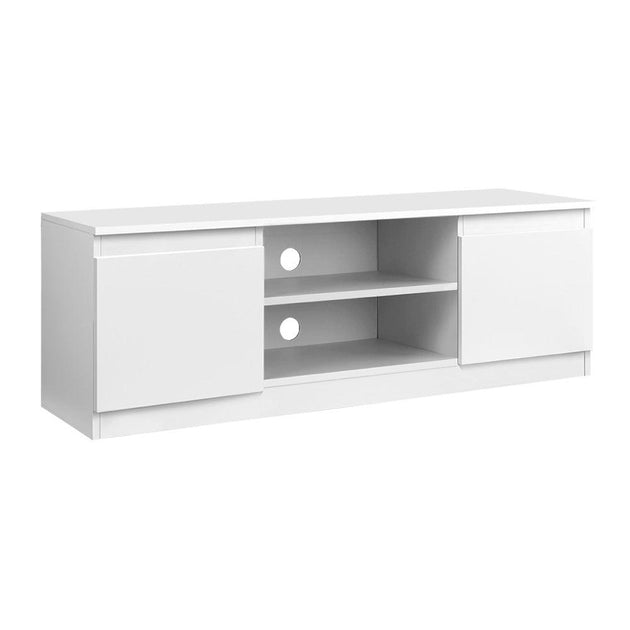 Buy Artiss TV Cabinet Entertainment Unit 120cm White Anita discounted | Products On Sale Australia