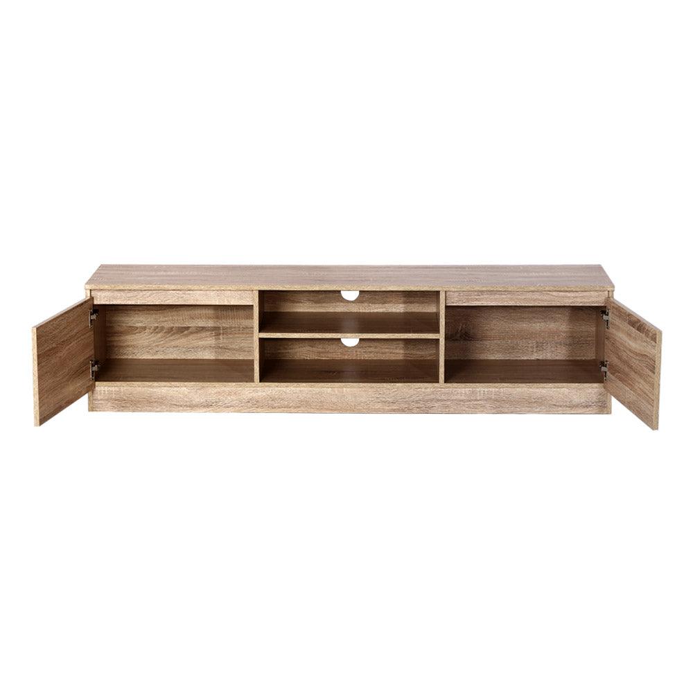 Buy Artiss TV Cabinet Entertainment Unit 160cm Pine Charles discounted | Products On Sale Australia