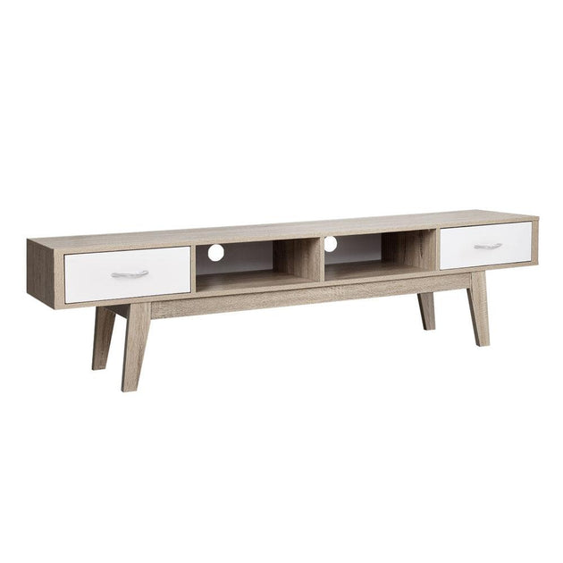 Artiss TV Cabinet Entertainment Unit 180cm Oak White Gary Products On Sale Australia | Furniture > Living Room Category