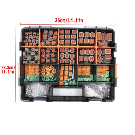 Buy AU 1000 PCS Deutsch DT Connector Kit 14-16AWG Stamped Contacts 1100PCS UPGRADE discounted | Products On Sale Australia