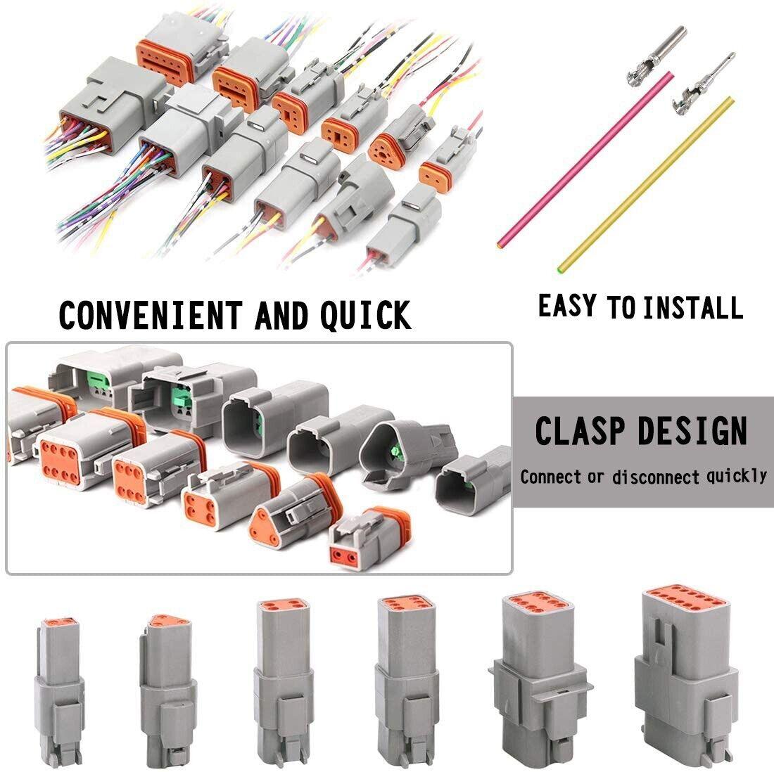 Buy AU 1000 PCS Deutsch DT Connector Kit 14-16AWG Stamped Contacts 1100PCS UPGRADE discounted | Products On Sale Australia