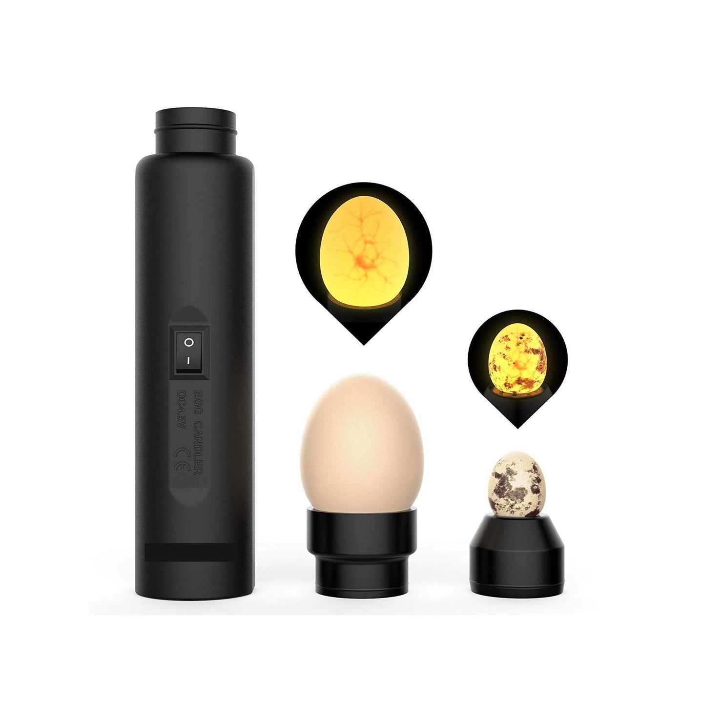 Buy AU Plug Egg Candler Lamp - LED Cool Light Chicken Duck Quail Hatching Incubator discounted | Products On Sale Australia