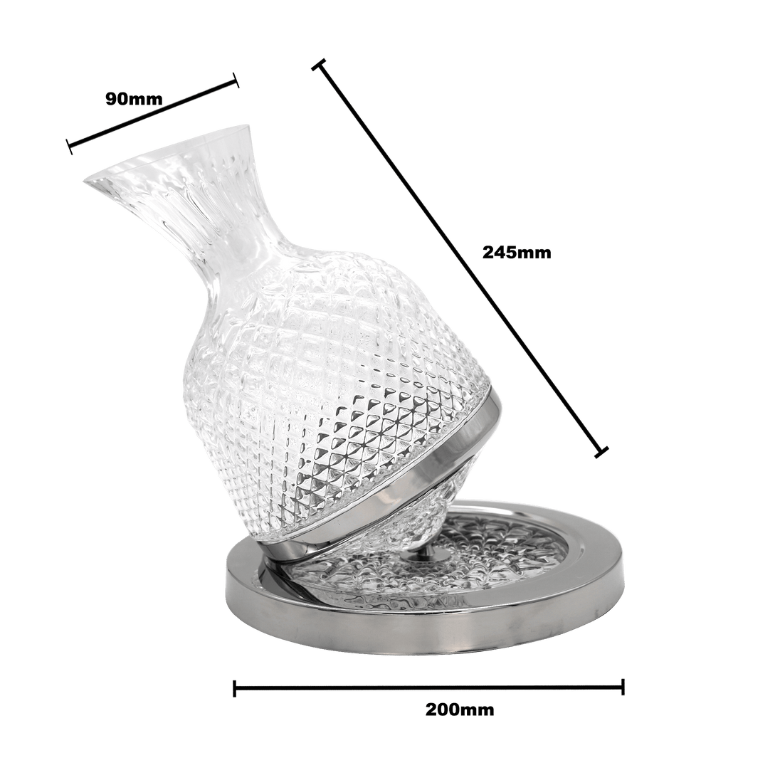 Buy Authur Embossed Decanter - 1500m discounted | Products On Sale Australia