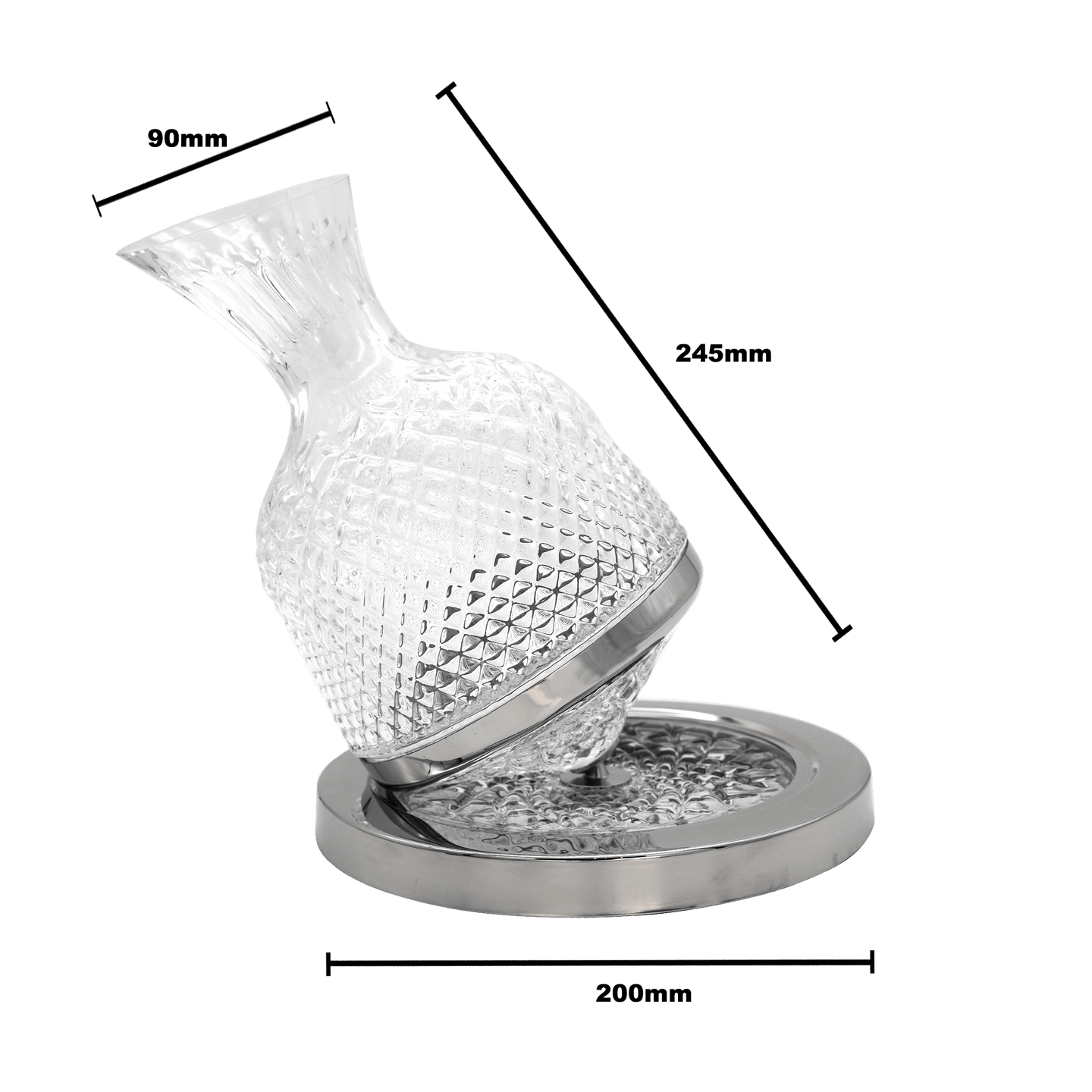 Buy Authur Embossed Decanter - 1500m discounted | Products On Sale Australia