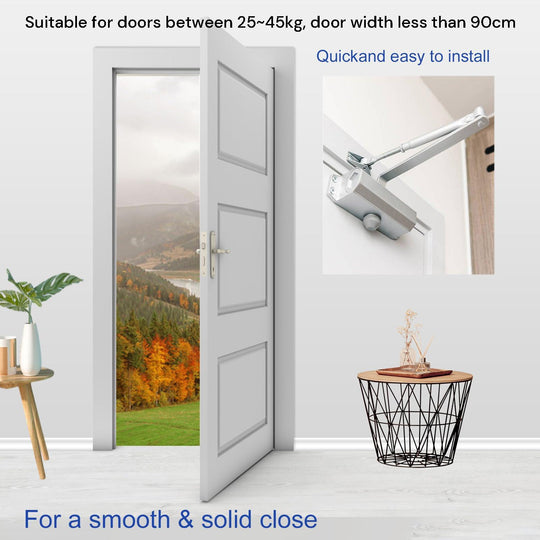 Buy Auto Commercial Door Closers Hydraulic Door Closer for Home Commercial Door 25-45kg discounted | Products On Sale Australia