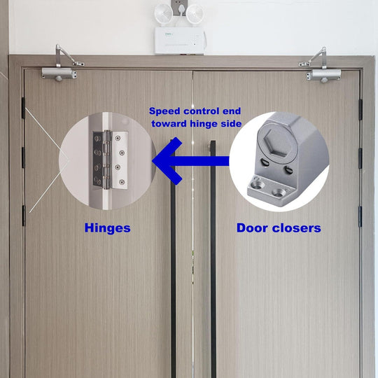 Buy Auto Commercial Door Closers Hydraulic Door Closer for Home Commercial Door 25-45kg discounted | Products On Sale Australia