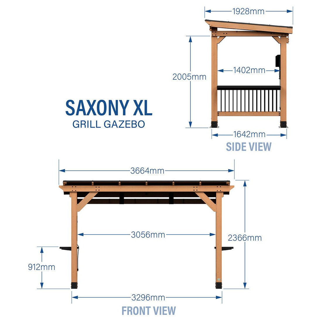 Buy Backyard Discovery Saxony Grill/BBQ XL Gazebo discounted | Products On Sale Australia