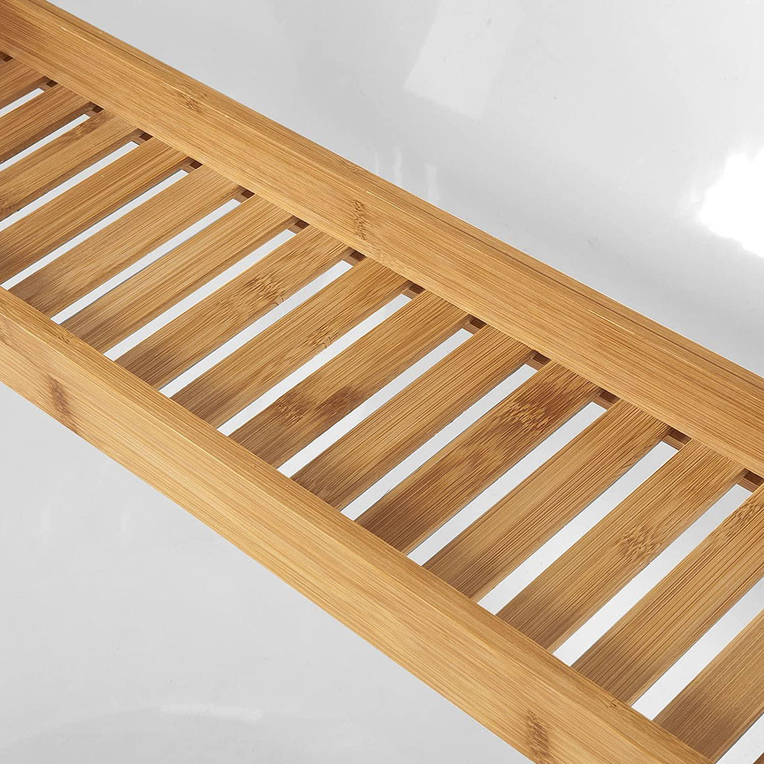 Buy Bamboo Bath Caddy, Tray,Organiser Natural discounted | Products On Sale Australia