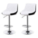 Buy Bar Stools Kitchen Bar Stool Leather Barstools Swivel Gas Lift Counter Chairs x2 BS8403 White discounted | Products On Sale Australia