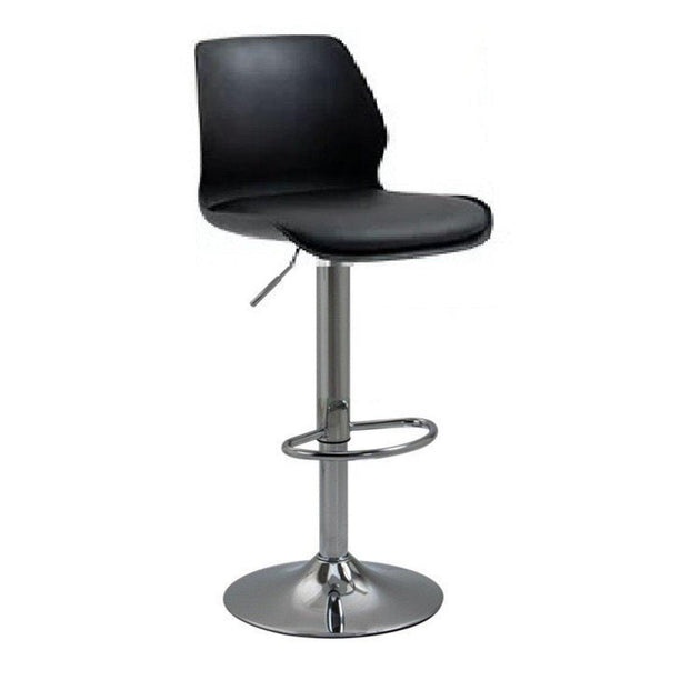 Bar Stools Kitchen Bar Stool Leather Barstools Swivel Gas Lift Counter Chairs x2 BS8404 Black Products On Sale Australia | Furniture > Bar Stools & Chairs Category