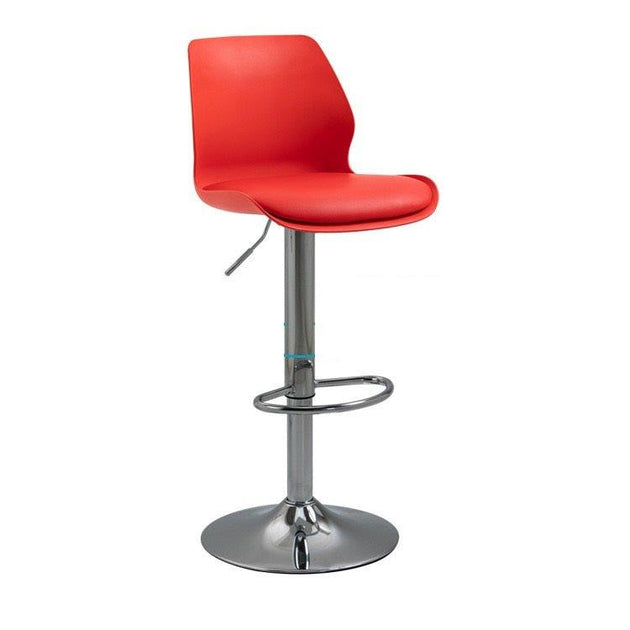 Bar Stools Kitchen Bar Stool Leather Barstools Swivel Gas Lift Counter Chairs x2 BS8404 Red Products On Sale Australia | Furniture > Bar Stools & Chairs Category
