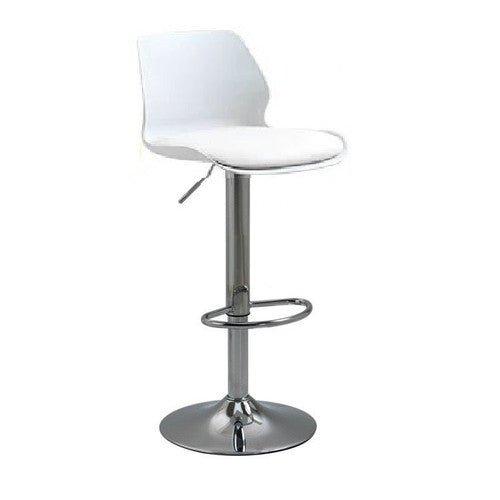 Bar Stools Kitchen Bar Stool Leather Barstools Swivel Gas Lift Counter Chairs x2 BS8404 White Products On Sale Australia | Furniture > Bar Stools & Chairs Category