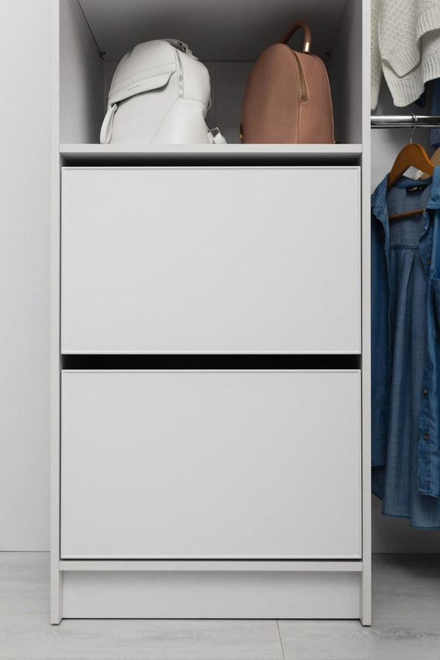 Buy BASEL 2M WALK IN WARDROBE KIT - SLIM SHAKER - WHITE discounted | Products On Sale Australia