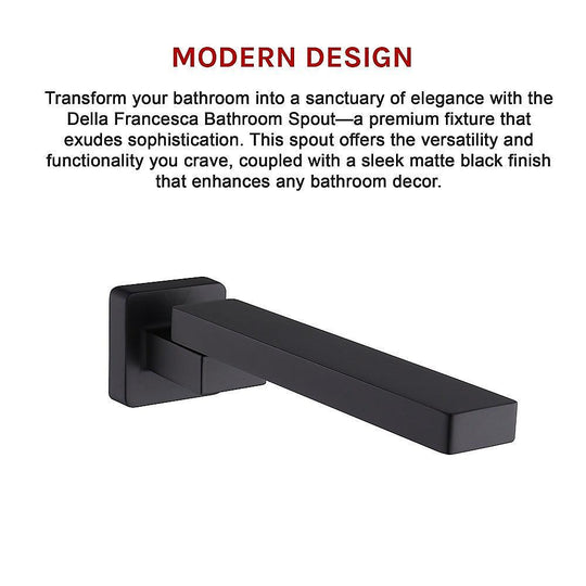 Buy Bath In Wall Swivel Spout in Matte Black discounted | Products On Sale Australia