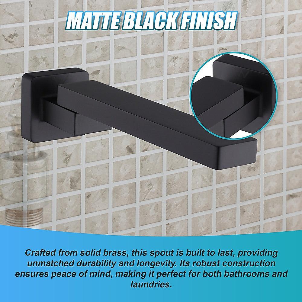 Buy Bath In Wall Swivel Spout in Matte Black discounted | Products On Sale Australia